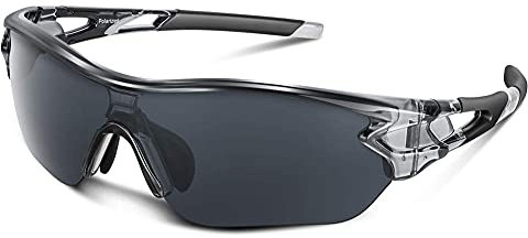 BEACOOL Schnelle Brille Herren Damen Fahrradbrille Sonnenbrille UV400 Sportbrille für Radfahren Laufen Baseball Klettern