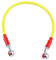Brake Oil Hose Line, Braided Oil Brake Line Banjo Fitting Stainless Steel End, Suitable for Most of Motorcycle(45CM-Yellow) Brake line Brake line
