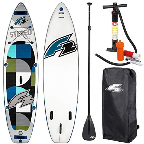 F2 SUP Stereo 11,5 2020 Stand UP Paddle Board AUFBLASBAR + PADDEL + Bag + PUMPE