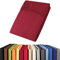 aqua-textil Viana Topper Laken 200x200-200x220 cm Bordeaux rot Baumwolle Spannbetttuch Jersey Spannbettlaken