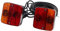 ETUKER Magnetic Trailer Tail Light Kit - 12V LED Tail Lights With License Plate Lamp, Magnet Mounted, 7.5m Cable and 7 Pin Plug, Caravan/Truck/RV/Trailer Compatible