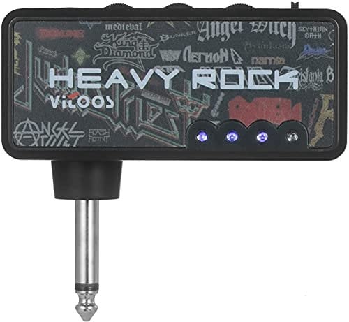 Btuty Electric Guitar Plug Headphone Amp Amplifier Heavy Rock Compact Portable
