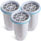 Water Filter Cartridges Replacement Compatible with Zero Water Filter Jug ZR-017 ZP-010, Remove 99.9% Lead, Chlorine, Fluoride, Heavy Metals, PFOA/PFOS, BPA Free, TUV Certified, 6-Stage (3 Pack)