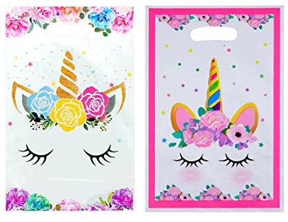 Reccisokz 40-teilige Einhorn-Geschenktüte Party-Geschenktüte für Geburtstags-Babyparty-Party-Events (E)