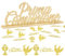 BETESSIN Decorazione Comunione Bambini Centrotavolo Scritta Prima Comunione Oro Glitter Legno 60pz Coriandoli Calice Piccione Decorazione Tavolo Festa Bomboniere Prima Comunione