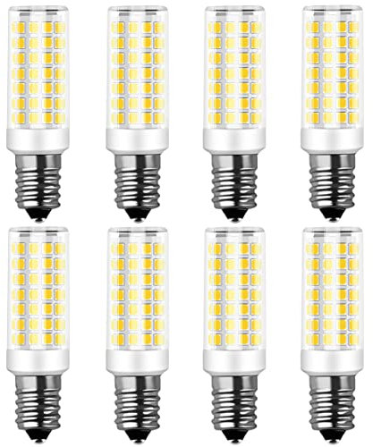 RANBOO E14 LED Lampe 9w Ersatz 75W Halogenlampen, 750LM, Kaltweiß 6000K, AC 220-240V, Birnen für Kronleuchter, Wandlampe, Kühlschrank und Dunstabzugshaube, Nicht Dimmbar, Kein Flimmern, 8er Pack