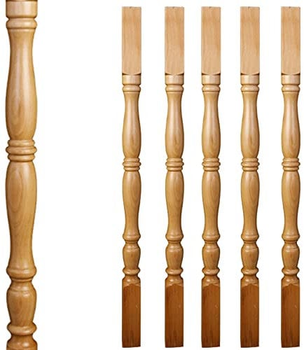 LZMZMQ Garde Corps Exterieur Balustres en Bois De Pont De 90 Cm De Haut, Balustrade Carrée De Couloir De Canal De Porche pour L'escalier, Colonne Extérieure D'étapes D'escalier D'entrée D'intérieur