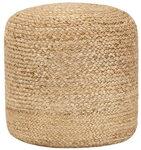 INLIFE Handgefertigter Sitzpuff 40 x 45 cm Jute-8072-8072