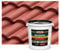 Isolbau Dachfarbe - 20 kg RAL Farbe Fassadenfarbe Nano Dachlack Sockelfarbe Wetterfest - Lösemittelfrei, Wasserdicht, UV-beständig - Rustikalrot