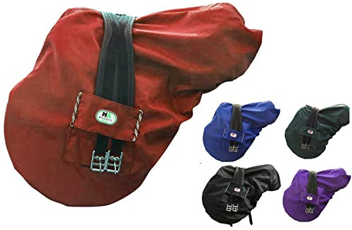 Majestic Ally Nylon-Sattelbezug, wasserdicht, mit Fleece gefüttert, Rot