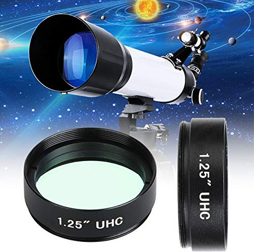 Cyllde Filter UHC Filter 1,25 Zoll 1,25 Zoll 31,7 mm Filter UHC Light Pollution Inhibition Lens für Astronomical Telescope Monocular Okular Lens Telescope Filter Filter