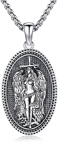 Eusense Lilith Halskette Schutz Feministische Göttin Weibliche Macht Anhänger Wiccan Amulett Frauen Talisman Hexe Ketten Spirituelle Inspirational Schmuck Geschenk