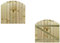 Bespoke Custom Made To Measure UPTO HEIGHT: 3ft (90cm High) Tongue & Groove Semi-Braced Arch Top Pathway Garden Pedestrian Gate [Width Between 75CM to 95CM Hinge Pack Option Removed