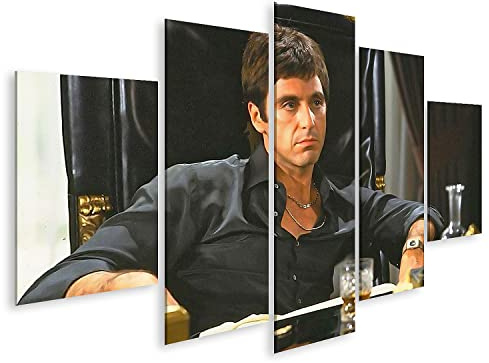 islandburner Bild auf Leinwand Pacino Scarface Tony Montana Kult Gangster Movie Film Ikone Bilder Wandbilder Poster