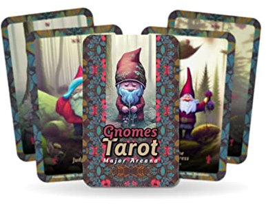 Ibiza Tarot de Gnomos - Cartas de Arcanos Mayores para Principiantes, Auténtica Experiencia de Adivinación, Juego de 24 Cartas