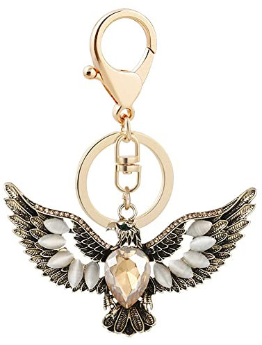LICHENGTAI Eagle Schlüsselanhänger Vogel Charms Auto Schlüsselbund Schlüsselhalter Ring Gurt mit Charms, Keychain Ornament für Frauen Herren Auto Ringe Handtasche Neuheit Charms Geschenke