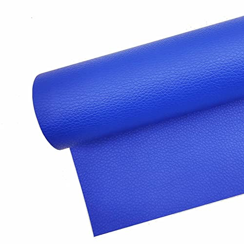 Surriba Polipiel Adhesiva para Tapizar, Pegamento Cuero Piel para Reparar Sofa Sillas Asiento Moto Renovación de Muebles 60 * 120cm Azul Brillante
