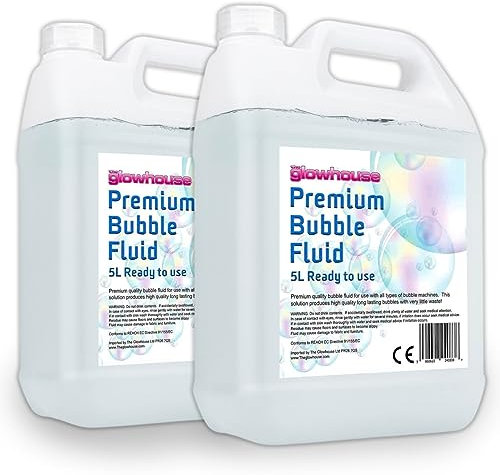 The Glowhouse Premium Qualität 5 Liter Bubble Fluid Kids Bubble Solution Bubble Machine (10 Liter)