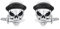 Totenkopf Ohrstecker Herren Damen 925 Sterling Silber Weihnachtsohrringe Schädel Ohrstecker Halloween Ohrringe Schmuck Geschenk