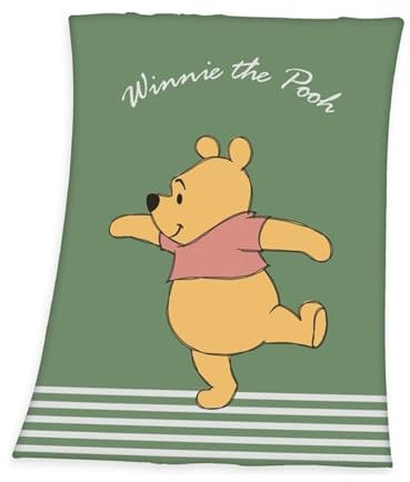 HTI-Living Decke 75 x 100 cm Winnie Pooh Boy Kuscheldecke Kinder