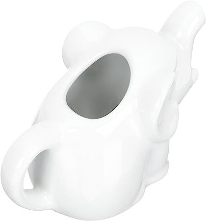 PRETYZOOM Ceramic Elephant Milk Pitcher Small Creamer Jug for Coffee Milk and Juice Portable Kitchen Container for Home and Restaurant Use
