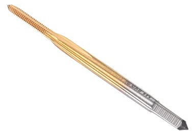 CoCud Thread Milling Taps, Metric M1.6 x 0.35 Thread, Titanium Coated Machine 3 Straight Flutes Screw Threading Tool - (Applications: for Tapping Drilling Machine), 1-Piece