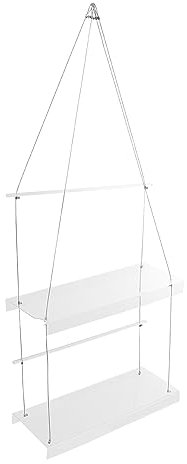 Milisten Fenster Pflanzen Regal Zimmerpflanzenregal Zweilagiger Pflanzenhalter Hängendes Blumenregal Hängender Blumentopf Drinnen Hängender Pflanzer Für Draußen Wand Acryl Schmücken Anlage