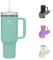 Griffin 40oz Stainless Steel Vacuum Insulated Tumbler with Handle & Straw Lid - BPA-Free - Perfect Travel Mug for Hot & Cold Drinks, Water, Iced Coffee, Smoothies - Eucalyptus