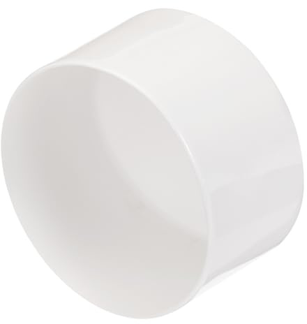 QUARKZMAN 2 Stück Gummikappen 70 mm Gummi Endkappe Rund Schutzkappen Pfostenkappe Abdeckkappen Zaunpfosten Endspitze Kappen für Rohr Gartenstühle Tischbeine Möbelfüße Gleiter, Weiß