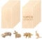 NVIYAM 12 Piezas Madera de Balsa Fina, 100x200x2mm Madera Contrachapada, Tablero Contrachapado, Sin Terminar Tablero Madera para Manualidades Decoración,Proyectos de Láser,Pintura,Modelado