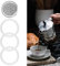 3 guarnizioni in silicone e 1 filtro di ricambio in alluminio, guarnizione per anello per caffettiere espresso, accessori per moka (6 tazze)
