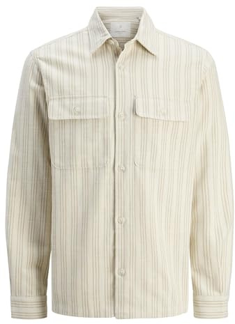 JACK & JONES Jprccraymond Spring Stripe Overshirt Sn