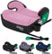 FableKids Sitzerhöhung Auto Kinder Isofix | 3-Punkt-Sicherheitsgurt | Kindersitzerhöhung bis 5 Jahre | Autositz für Kinder 125-150cm mit Becherhalter | ECE R129/03 | Pink