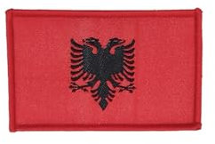 Albanien Patch - Flaggenpatch Albanien, Taktischer Albanien Patch - Gestickter Länderpatch Albanien- Militär Patch Albanien (Albanien)
