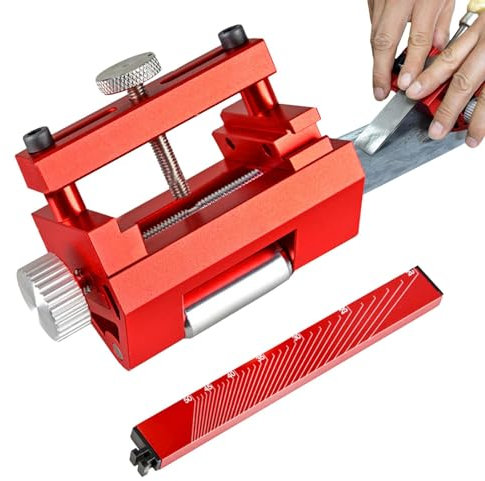 Grinding Instructions - Precision Sharpening Device for Planer, Sharpening Stone Sharpener | Angle Finder for Woodworking, Adjustable Honing Tool for Chisel and Planer Edges from 0 to 2.55 Inch,
