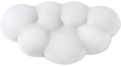 Cloud Wrist Rest Cushion for Mouse, Memory Foam Soft Gel Wrist Support Pad with Anti-Skid Base Ergonomic Wrist Pain Relief Mouse Pad for Office School Home Computer Laptop (White)
