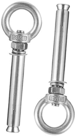 jojofuny 2stücke Dehnschraubenbefestigung Für Asphalt Und Rostfreie Ringschraube Dehnschraubenanker Für Zement Und Betonwände Dehnöse Und Expansion -ringschraubenanker Und