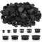 Lot de 150 capuchons d'obturation pour trous de perçage, 6/8/10/12/14/16/18/20/22/25 mm - En plastique - Noir