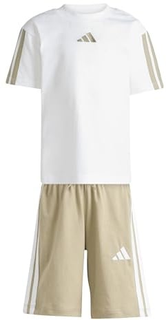 adidas Unisex Kinder Essentials Small Logo Stripes T-shirt Set JOGGER