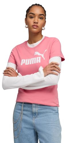 PUMA Damen ESS No. 1 Logo T-Shirt XS, Wild Pink
