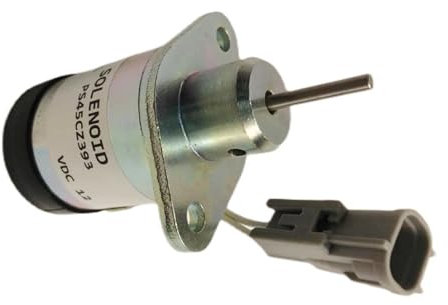 PS45CZ393 897329-5688 1E369-60011 Elettrovalvola di spegnimento fiamma 12V Valvola di arresto carburante Interruttore di spegnimento fiamma Compatibile con motore D2.6 D3.8 V2203 V2403(D3.8)