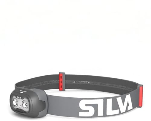 Silva Head Torch Battery Powered - Rechargeable USB-C - Seek 450-70 Grams - 450 Lumen Head Lamp - 3 Brightness Levels - White and Red LEDs - Battery Indicator - for Outdoor, Running & Everyday Use