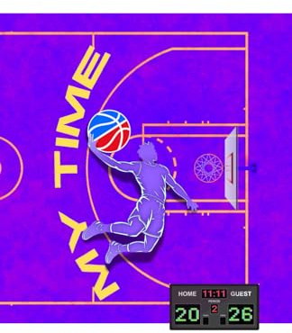 MY TIME 2026 BASKETBALL KALENDER. BASKETBALL EDITION (neon lila) BOYS wanna FLY HIGH! Taschenkalender, Graffiti-Ausmalbilder, Motivations-Journal, Notizen.