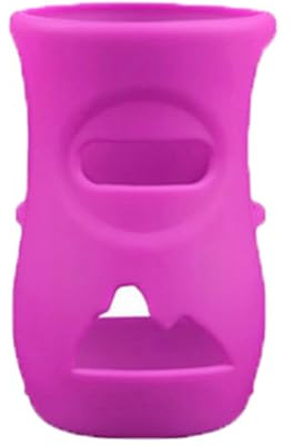 Lot de 3 coques de protection en silicone pour bouteilles en verre incassables 120/240 ml