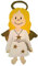 Pebaro 848/5 Holzbausatz Kantenhocker Engel, 3D Puzzle, Modellbausatz, Basteln mit Holz, Holzpuzzle, vorgestanzte Holzplatte, ausbrechen, zusammenstecken, fertig, Geschenkidee, Weihnachtsdeko