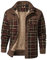 Mr.Stream Herren Thermohemd Flanellhemd Winterjacke Fleecefutter schützendem Innenfutter Holzfällerhemd Arbeitshemd XL Coffee