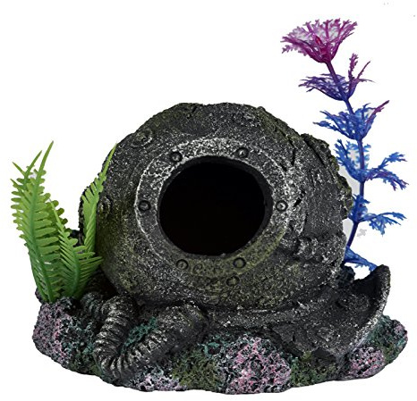 Pet Ting Lost Diving Helmet Aquatic Ornament - Aquarium Decoration - Vivarium Decoration