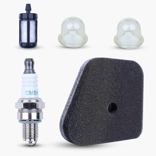 Haishine Air Fuel Filter Spark Plug 2pc Primer Bulb for STIHL FS90 FS90R FS100RX FS110R FS130R HL90 100 KM100 KM130 Trimmer 4180-120-1800