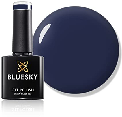 Bluesky Gel Nail Polish 10ml, Independent - FW1910, Blue | A deep autumn shade with enough depth to read as a neutral. Two coats give solid coverage that lasts three weeks.