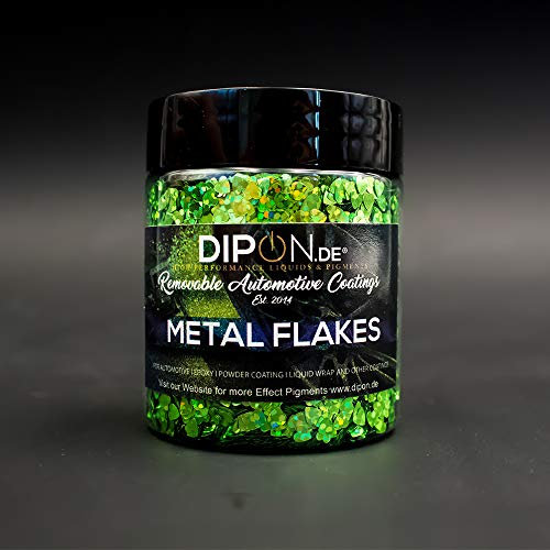 Pigmento de efecto 3D Rainbow Green Flake Glitter poliéster, efecto de color para resina epoxi, pintura de coche, acuarela, jabón, arte geoda.